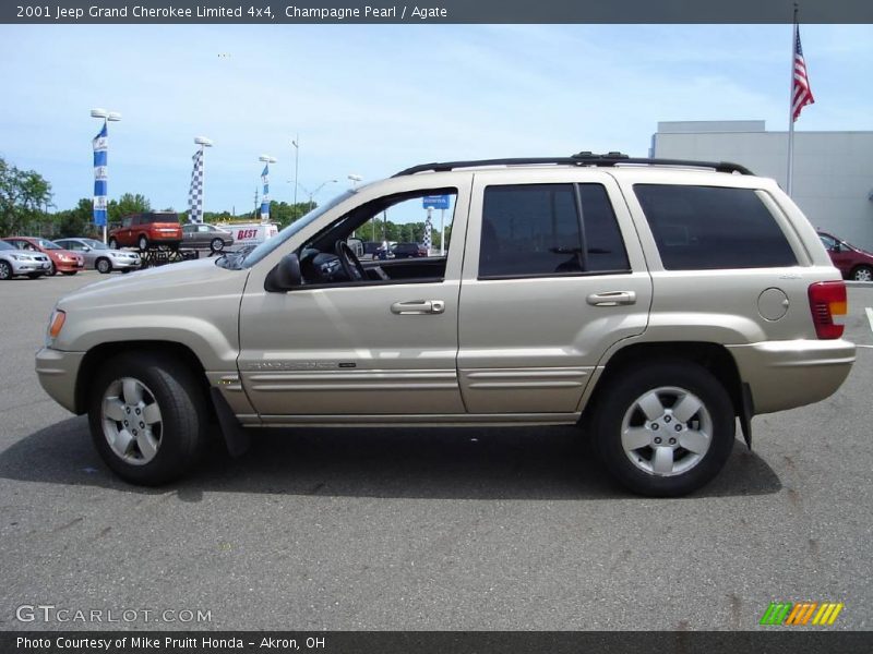 Champagne Pearl / Agate 2001 Jeep Grand Cherokee Limited 4x4