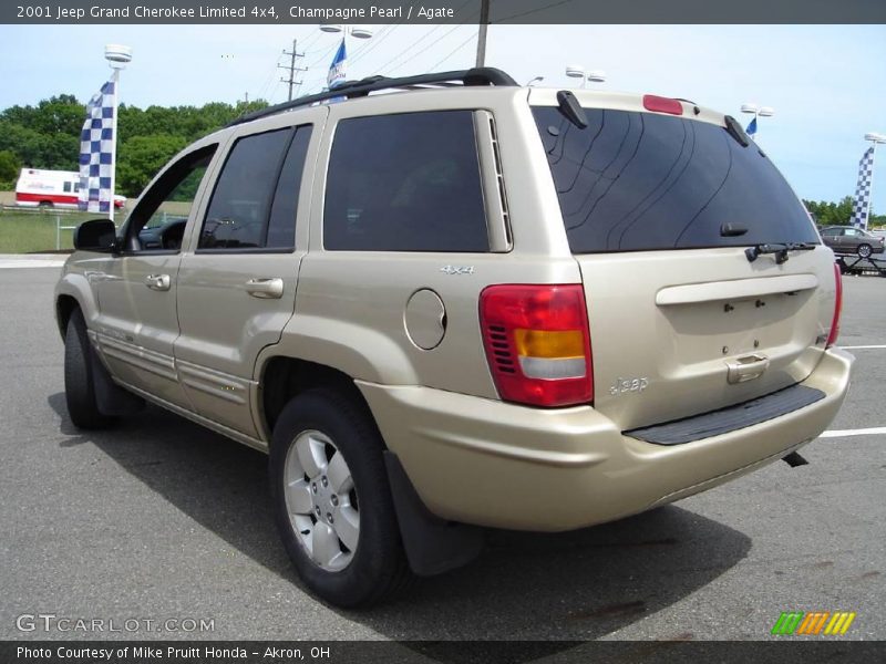 Champagne Pearl / Agate 2001 Jeep Grand Cherokee Limited 4x4