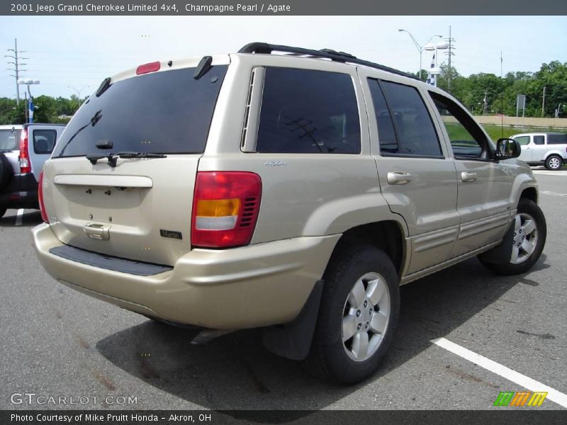 Champagne Pearl / Agate 2001 Jeep Grand Cherokee Limited 4x4