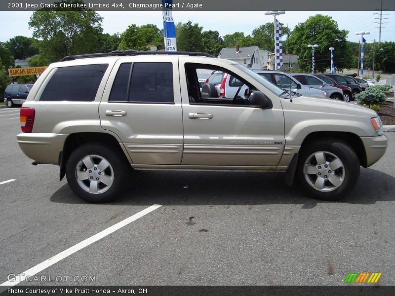 Champagne Pearl / Agate 2001 Jeep Grand Cherokee Limited 4x4