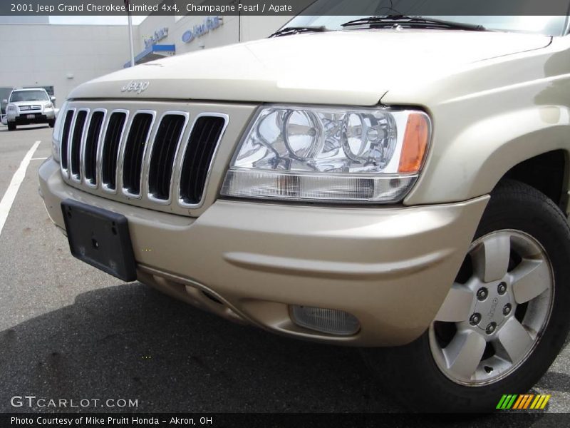 Champagne Pearl / Agate 2001 Jeep Grand Cherokee Limited 4x4