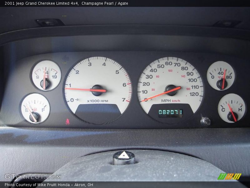 Champagne Pearl / Agate 2001 Jeep Grand Cherokee Limited 4x4