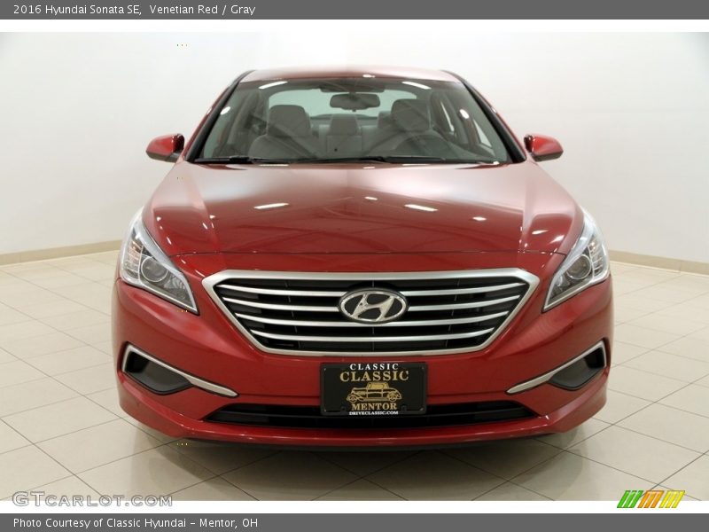 Venetian Red / Gray 2016 Hyundai Sonata SE