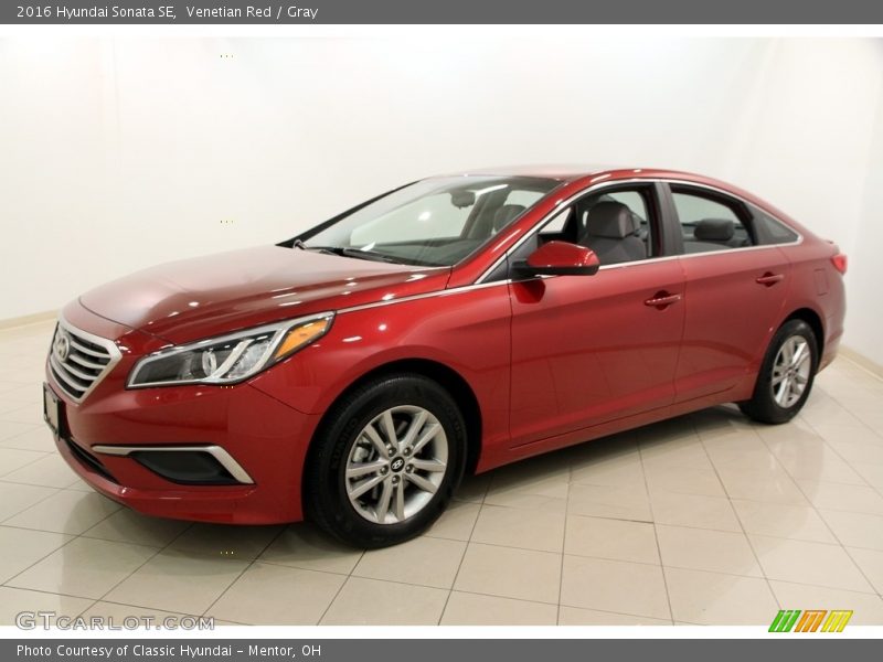 Venetian Red / Gray 2016 Hyundai Sonata SE