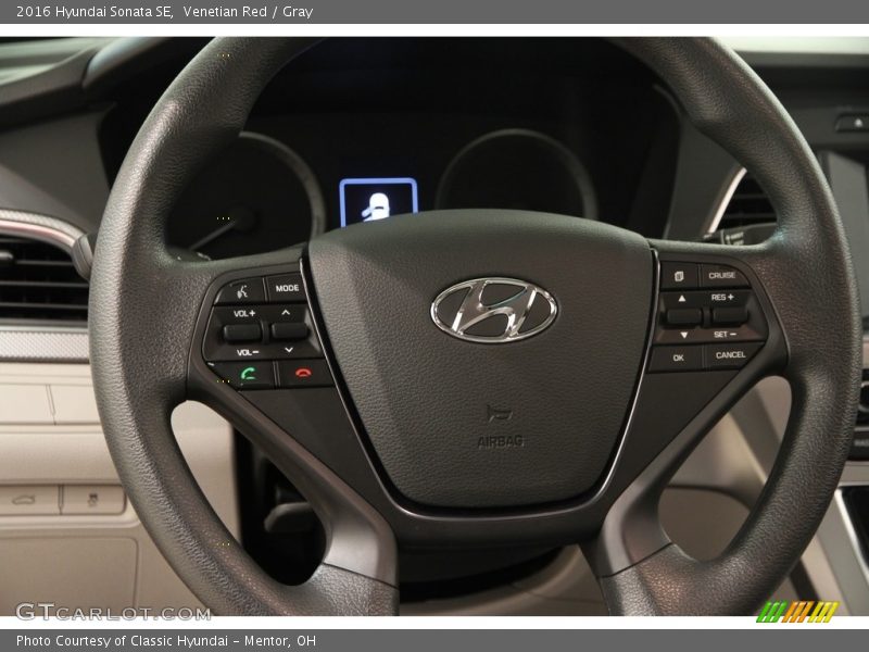 Venetian Red / Gray 2016 Hyundai Sonata SE