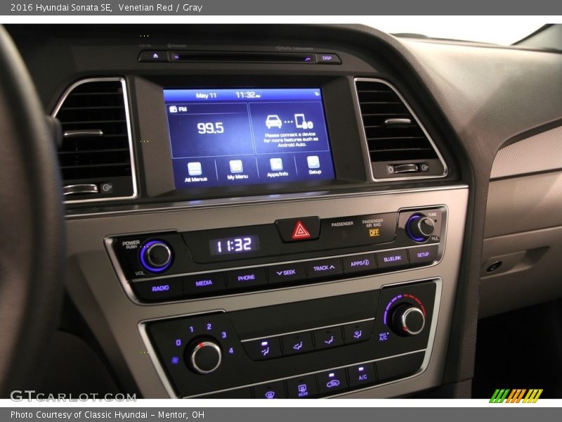 Venetian Red / Gray 2016 Hyundai Sonata SE