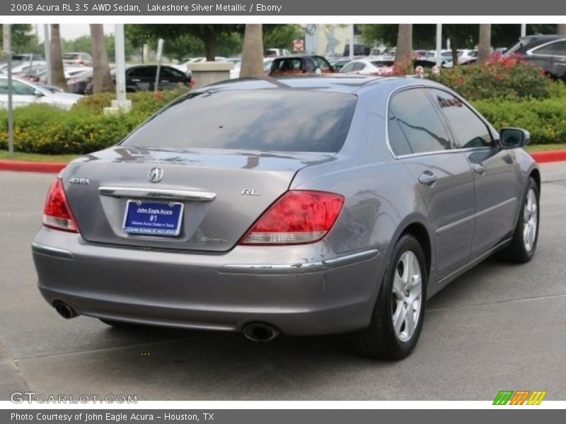 Lakeshore Silver Metallic / Ebony 2008 Acura RL 3.5 AWD Sedan