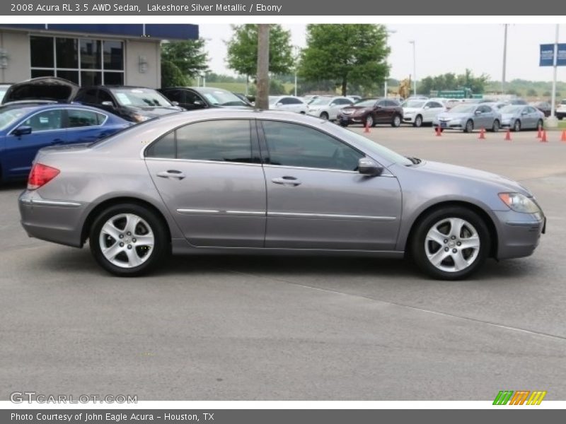 Lakeshore Silver Metallic / Ebony 2008 Acura RL 3.5 AWD Sedan
