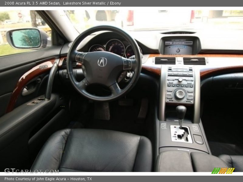 Lakeshore Silver Metallic / Ebony 2008 Acura RL 3.5 AWD Sedan