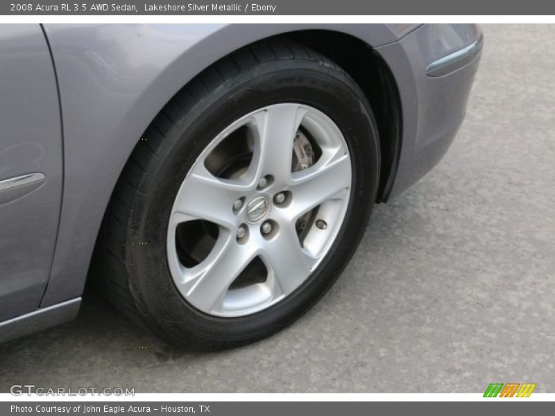 Lakeshore Silver Metallic / Ebony 2008 Acura RL 3.5 AWD Sedan