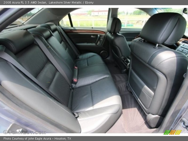 Lakeshore Silver Metallic / Ebony 2008 Acura RL 3.5 AWD Sedan