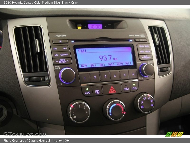 Medium Silver Blue / Gray 2010 Hyundai Sonata GLS