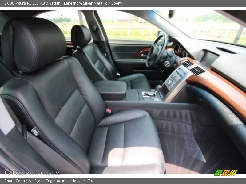 Lakeshore Silver Metallic / Ebony 2008 Acura RL 3.5 AWD Sedan
