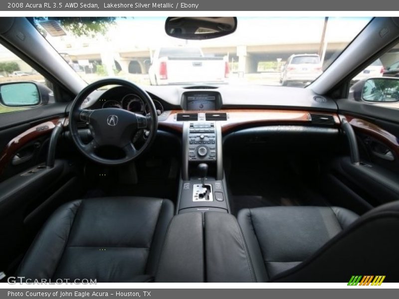 Lakeshore Silver Metallic / Ebony 2008 Acura RL 3.5 AWD Sedan