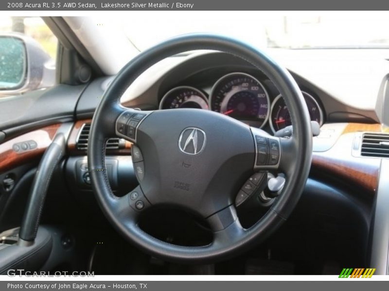 Lakeshore Silver Metallic / Ebony 2008 Acura RL 3.5 AWD Sedan