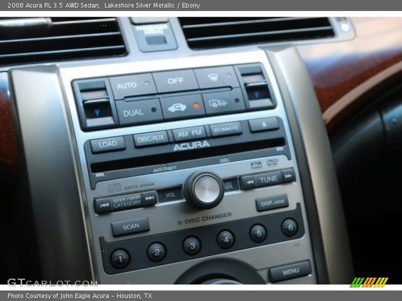 Lakeshore Silver Metallic / Ebony 2008 Acura RL 3.5 AWD Sedan