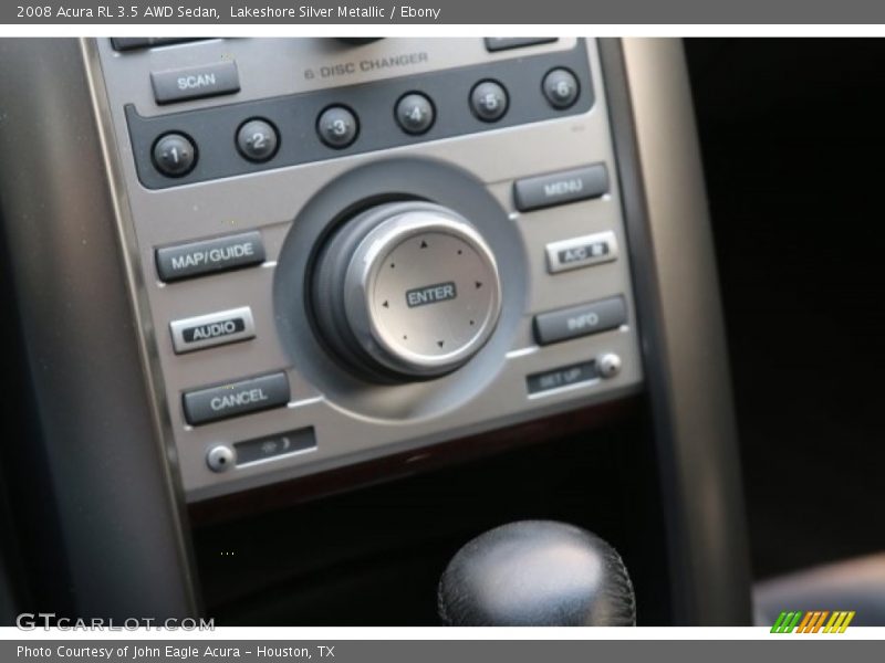 Lakeshore Silver Metallic / Ebony 2008 Acura RL 3.5 AWD Sedan