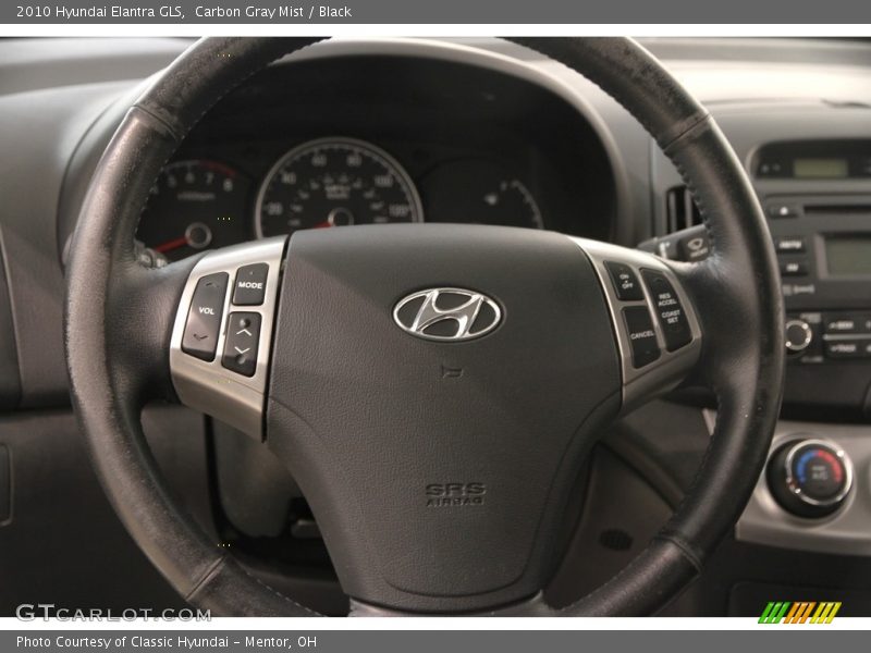 Carbon Gray Mist / Black 2010 Hyundai Elantra GLS