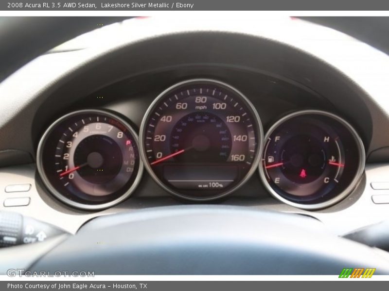 Lakeshore Silver Metallic / Ebony 2008 Acura RL 3.5 AWD Sedan