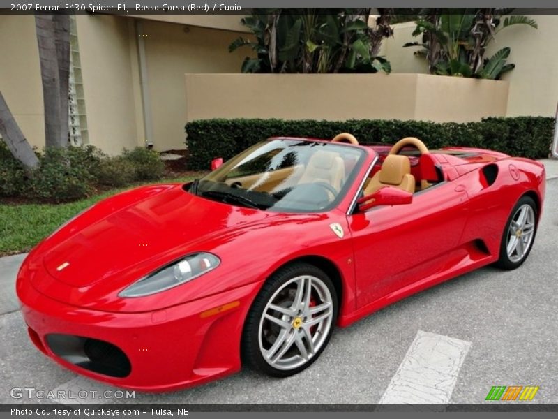 Rosso Corsa (Red) / Cuoio 2007 Ferrari F430 Spider F1