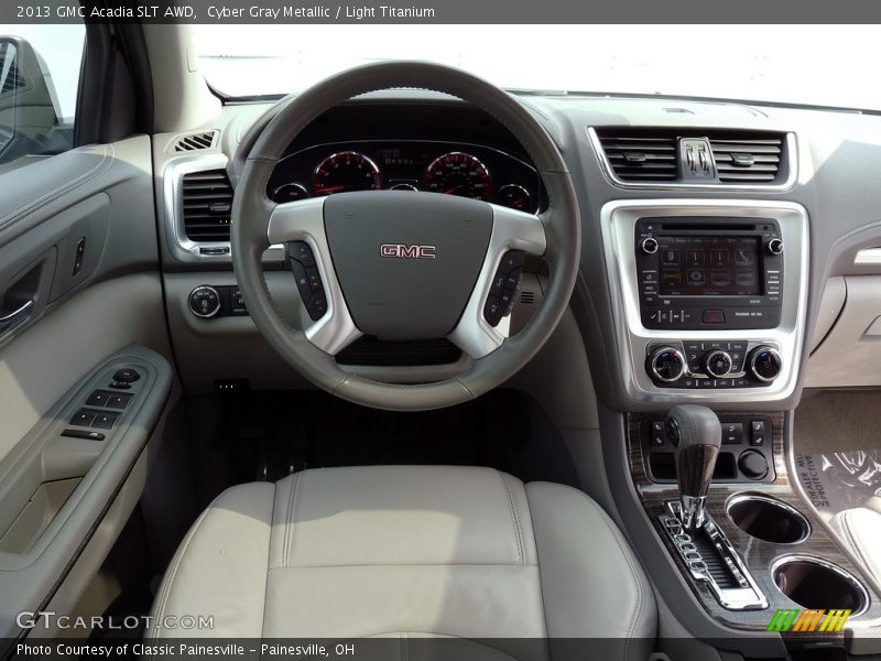 Cyber Gray Metallic / Light Titanium 2013 GMC Acadia SLT AWD