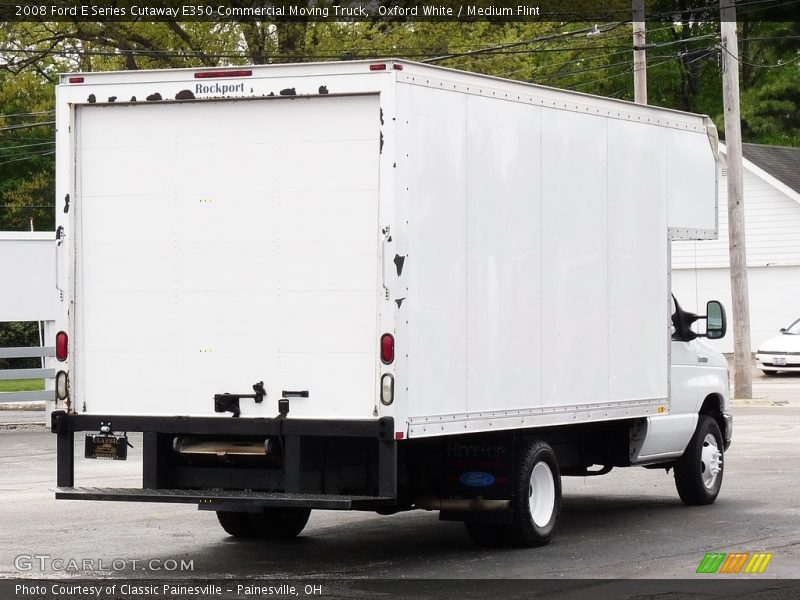 Oxford White / Medium Flint 2008 Ford E Series Cutaway E350 Commercial Moving Truck