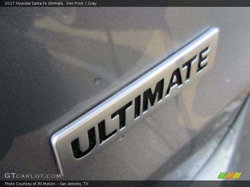 Iron Frost / Gray 2017 Hyundai Santa Fe Ultimate