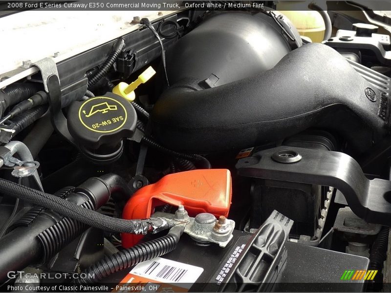 Oxford White / Medium Flint 2008 Ford E Series Cutaway E350 Commercial Moving Truck