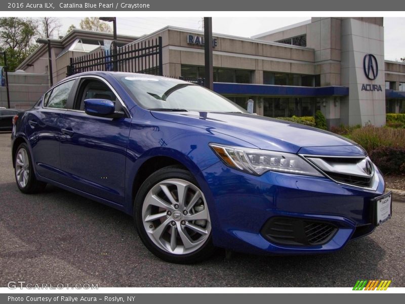 Catalina Blue Pearl / Graystone 2016 Acura ILX