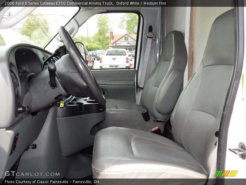 Oxford White / Medium Flint 2008 Ford E Series Cutaway E350 Commercial Moving Truck