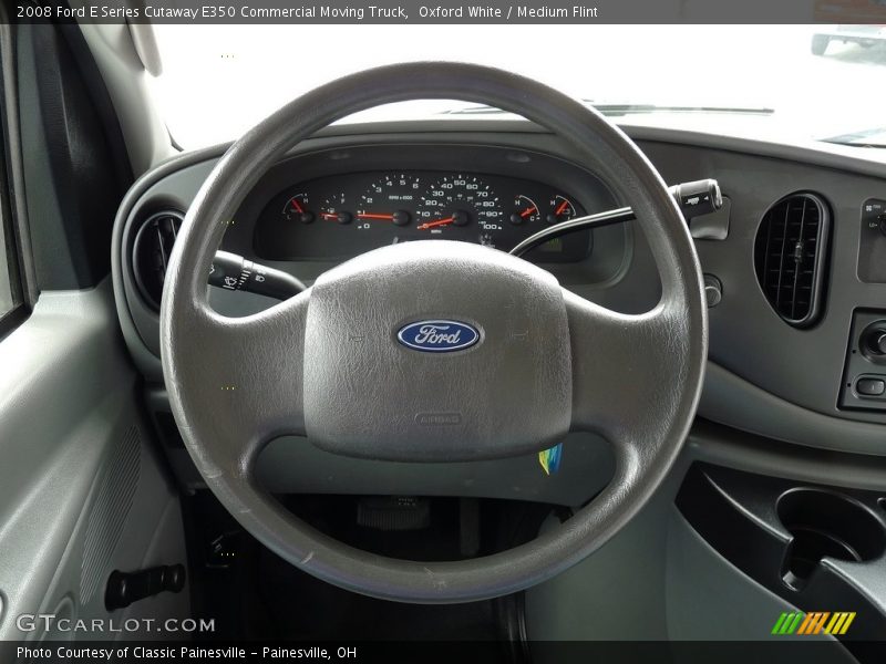 Oxford White / Medium Flint 2008 Ford E Series Cutaway E350 Commercial Moving Truck