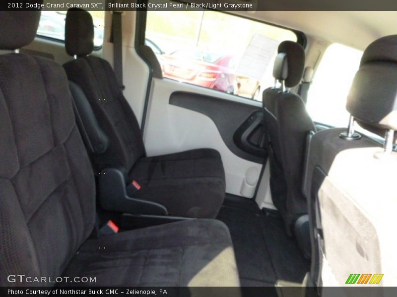 Brilliant Black Crystal Pearl / Black/Light Graystone 2012 Dodge Grand Caravan SXT