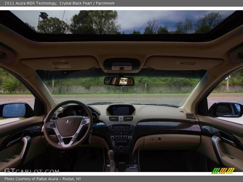 Crystal Black Pearl / Parchment 2011 Acura MDX Technology