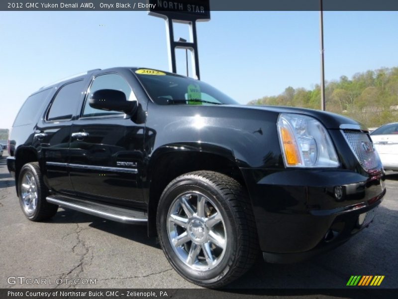 Onyx Black / Ebony 2012 GMC Yukon Denali AWD