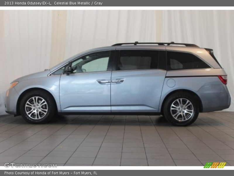 Celestial Blue Metallic / Gray 2013 Honda Odyssey EX-L