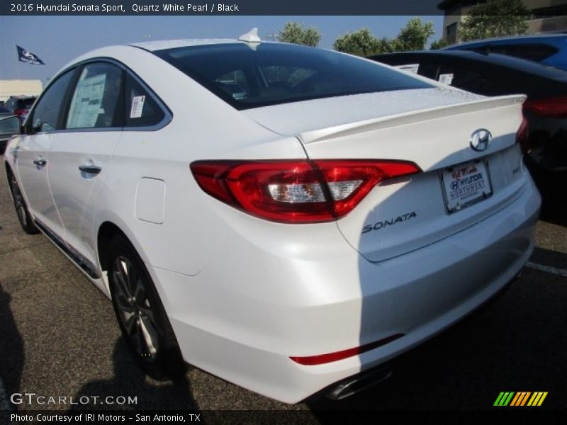 Quartz White Pearl / Black 2016 Hyundai Sonata Sport