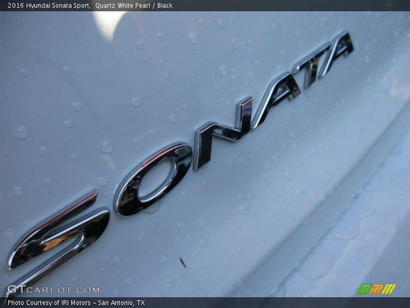 Quartz White Pearl / Black 2016 Hyundai Sonata Sport