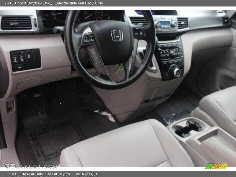 Celestial Blue Metallic / Gray 2013 Honda Odyssey EX-L