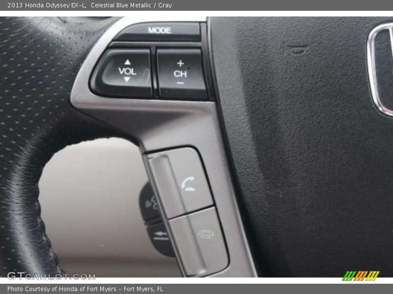Celestial Blue Metallic / Gray 2013 Honda Odyssey EX-L