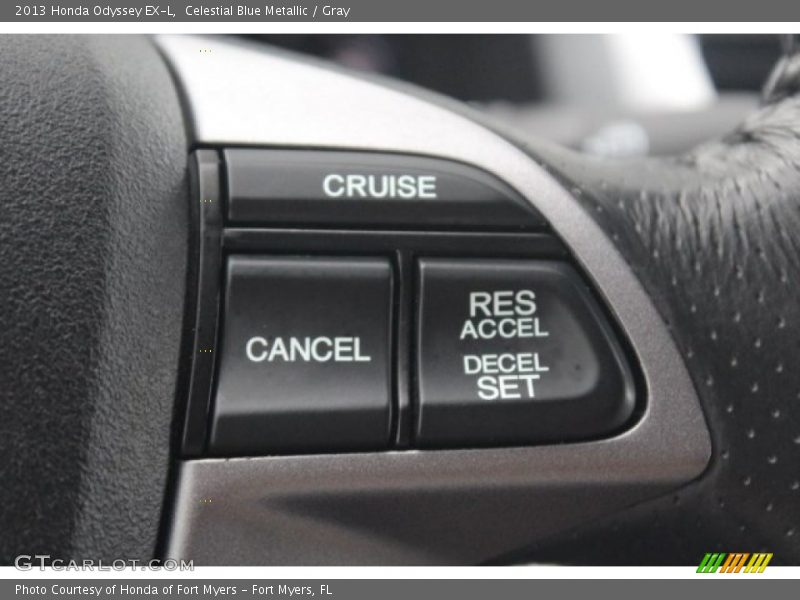 Celestial Blue Metallic / Gray 2013 Honda Odyssey EX-L