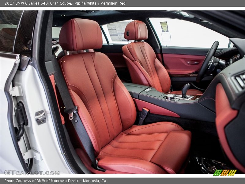  2017 6 Series 640i Gran Coupe Vermilion Red Interior