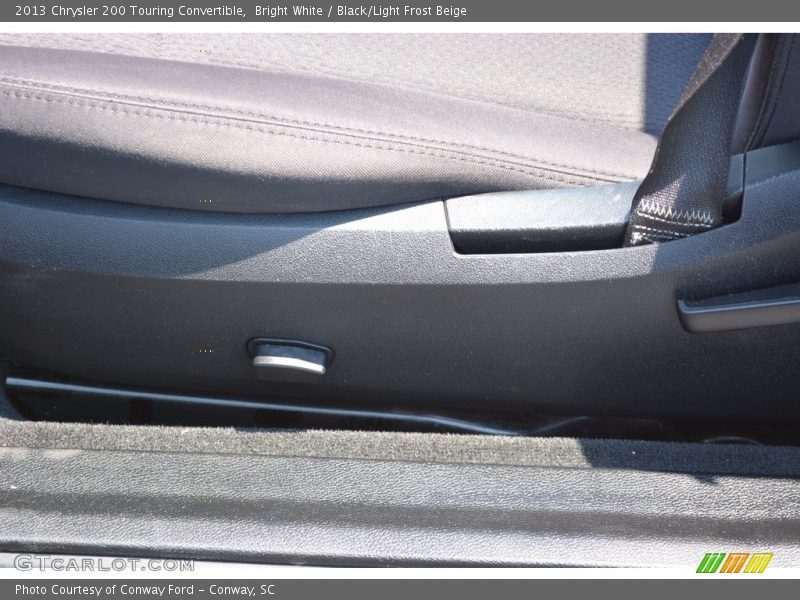 Bright White / Black/Light Frost Beige 2013 Chrysler 200 Touring Convertible