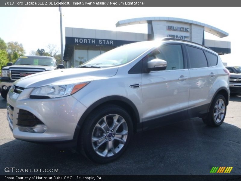 Ingot Silver Metallic / Medium Light Stone 2013 Ford Escape SEL 2.0L EcoBoost