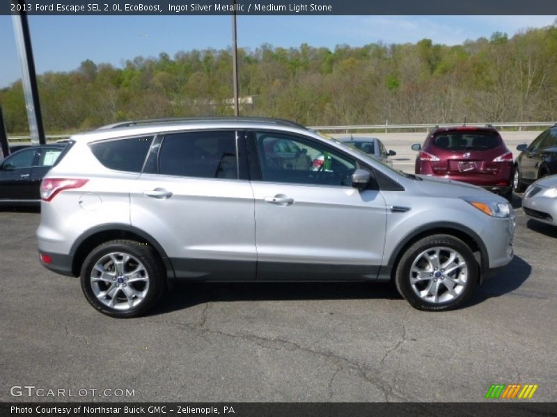 Ingot Silver Metallic / Medium Light Stone 2013 Ford Escape SEL 2.0L EcoBoost