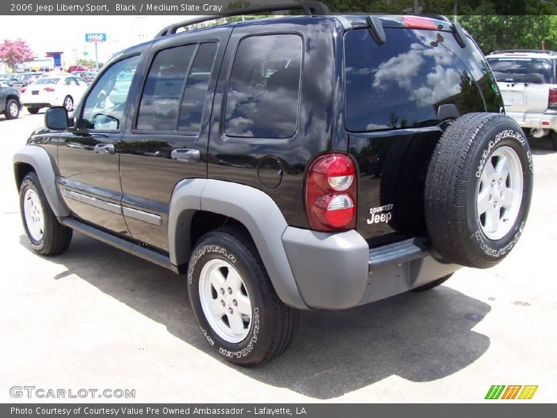 Black / Medium Slate Gray 2006 Jeep Liberty Sport