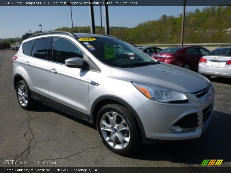 Ingot Silver Metallic / Medium Light Stone 2013 Ford Escape SEL 2.0L EcoBoost