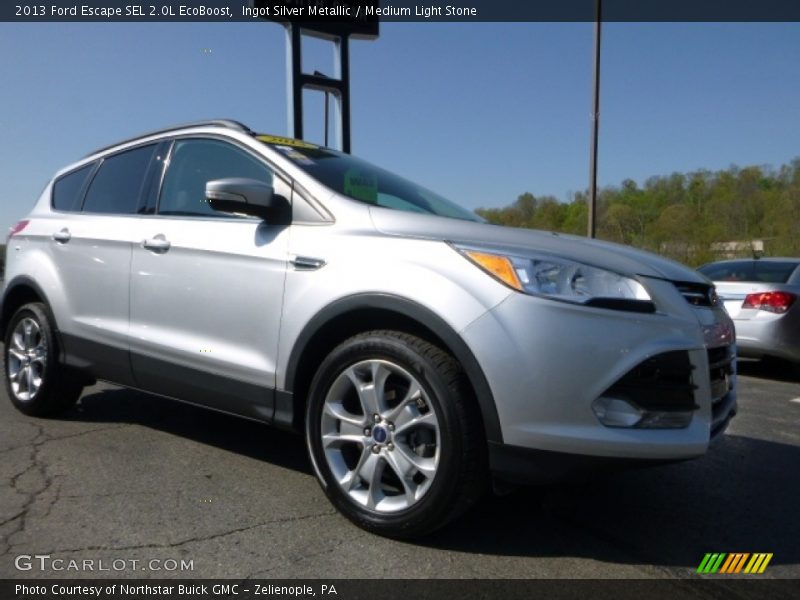 Ingot Silver Metallic / Medium Light Stone 2013 Ford Escape SEL 2.0L EcoBoost