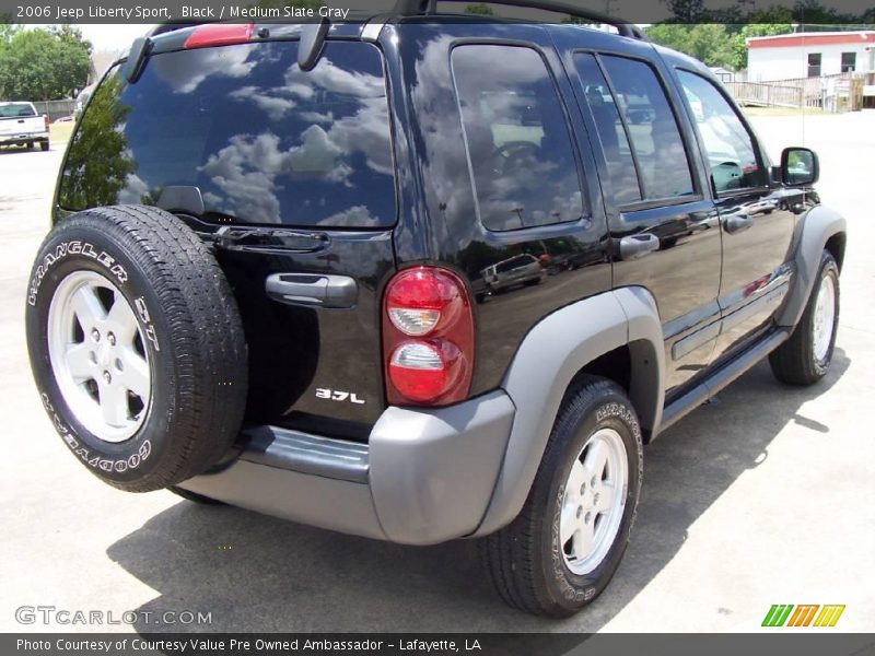 Black / Medium Slate Gray 2006 Jeep Liberty Sport