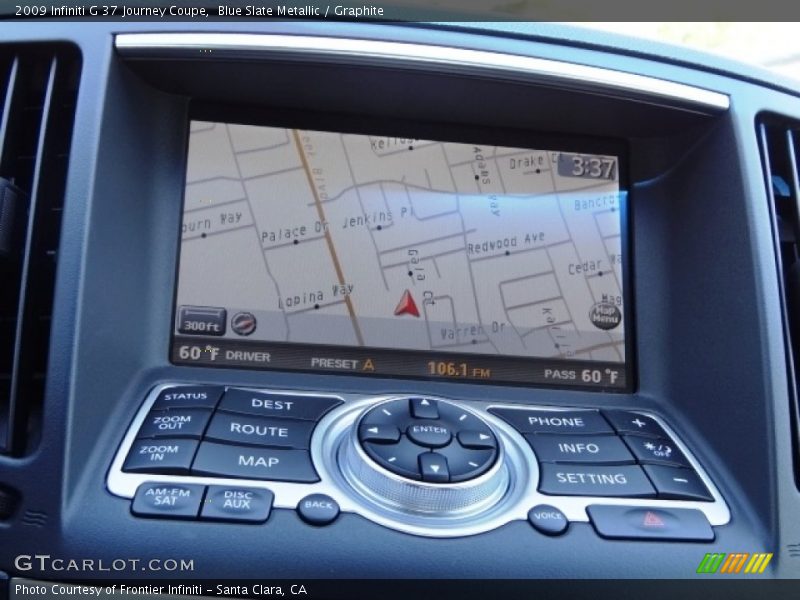 Blue Slate Metallic / Graphite 2009 Infiniti G 37 Journey Coupe