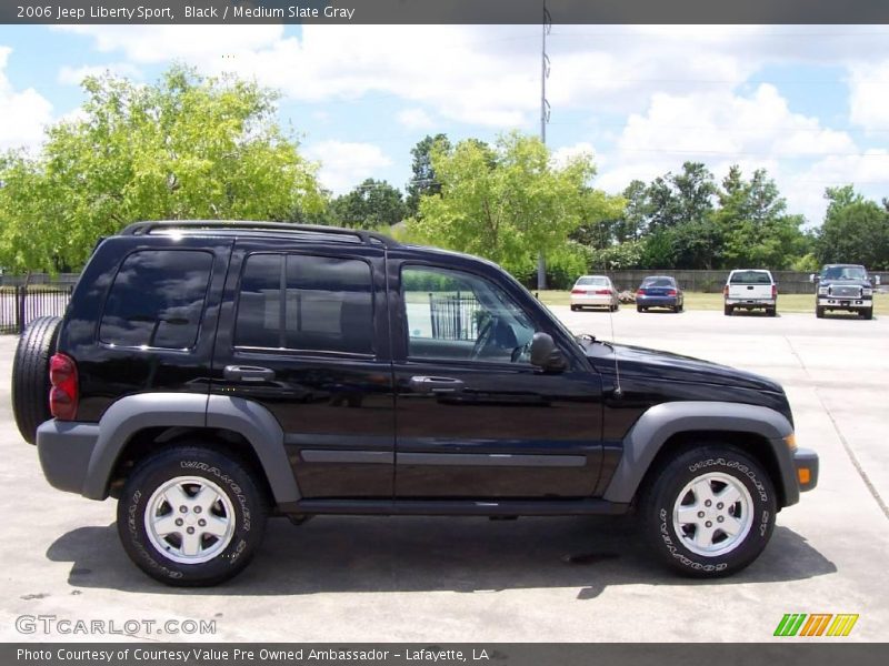 Black / Medium Slate Gray 2006 Jeep Liberty Sport